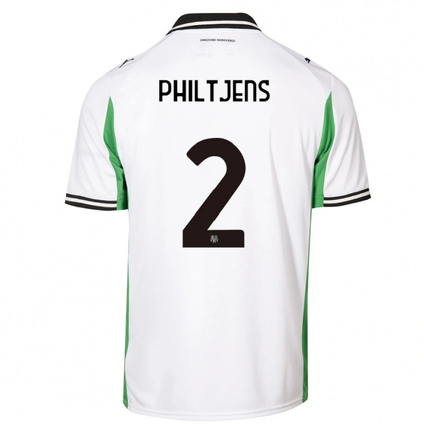Danxen Women Davina Philtjens #2 White Green Black Away Jersey 2025/26 T-Shirt