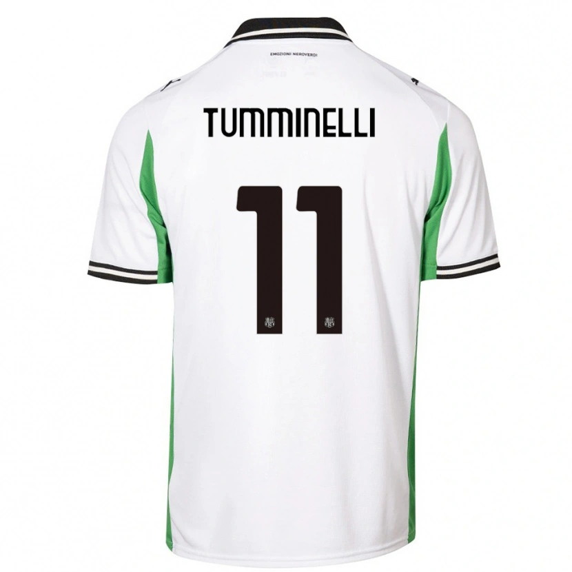 Danxen Women Daniel Tumminelli #11 White Green Black Away Jersey 2025/26 T-Shirt