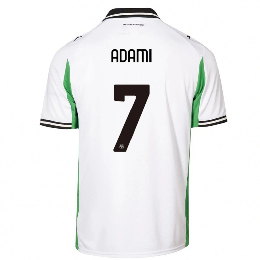 Danxen Women Greta Adami #7 White Green Black Away Jersey 2025/26 T-Shirt