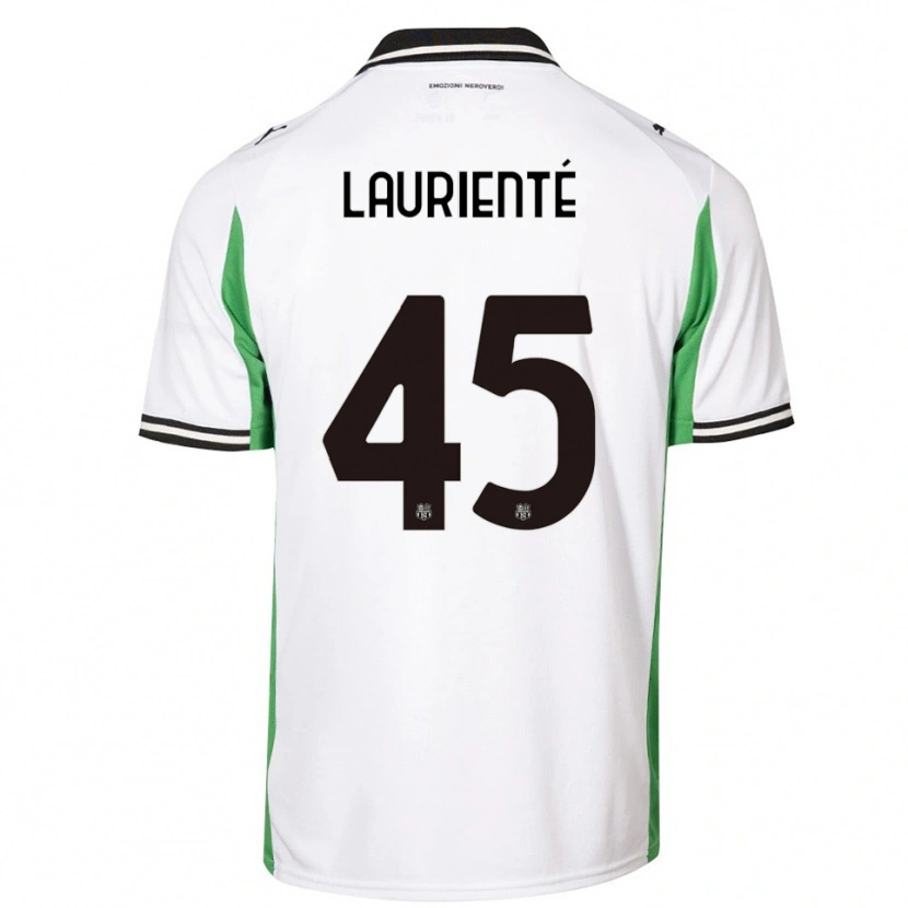Danxen Women Armand Laurienté #45 White Green Black Away Jersey 2025/26 T-Shirt