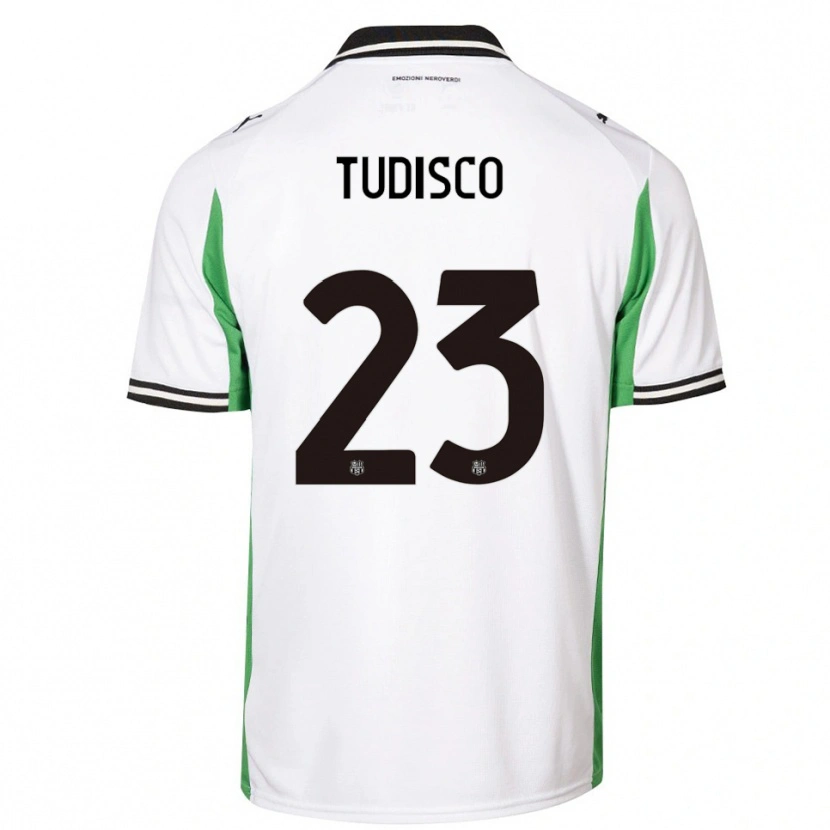 Danxen Women Giorgia Tudisco #23 White Green Black Away Jersey 2025/26 T-Shirt