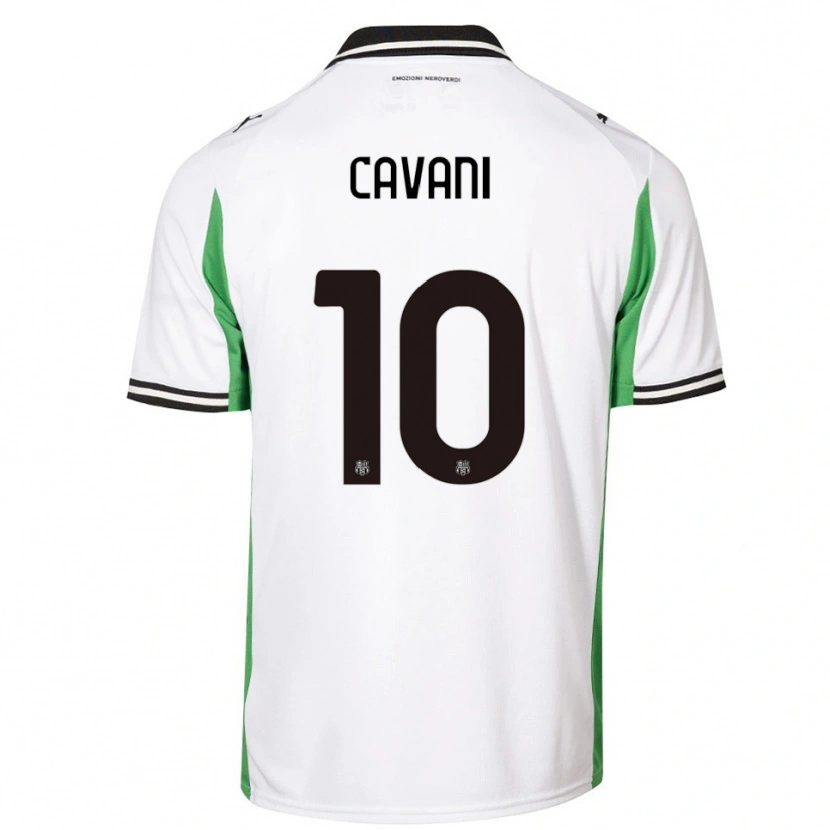 Danxen Women Lorenzo Cavani #10 White Green Black Away Jersey 2025/26 T-Shirt
