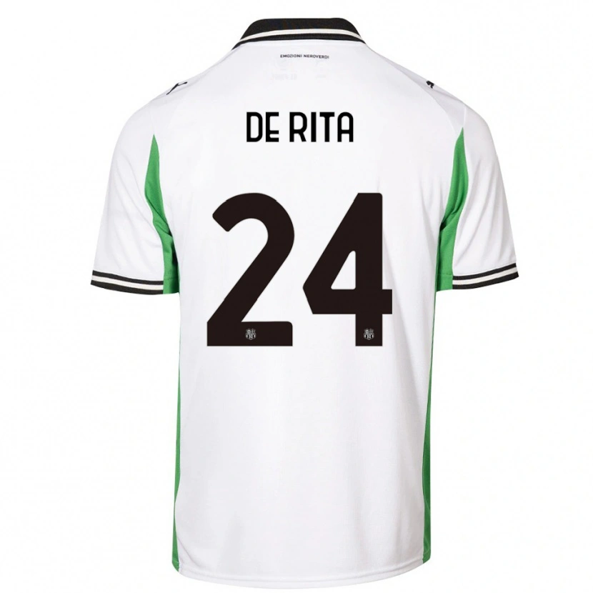 Danxen Women Aurora De Rita #24 White Green Black Away Jersey 2025/26 T-Shirt