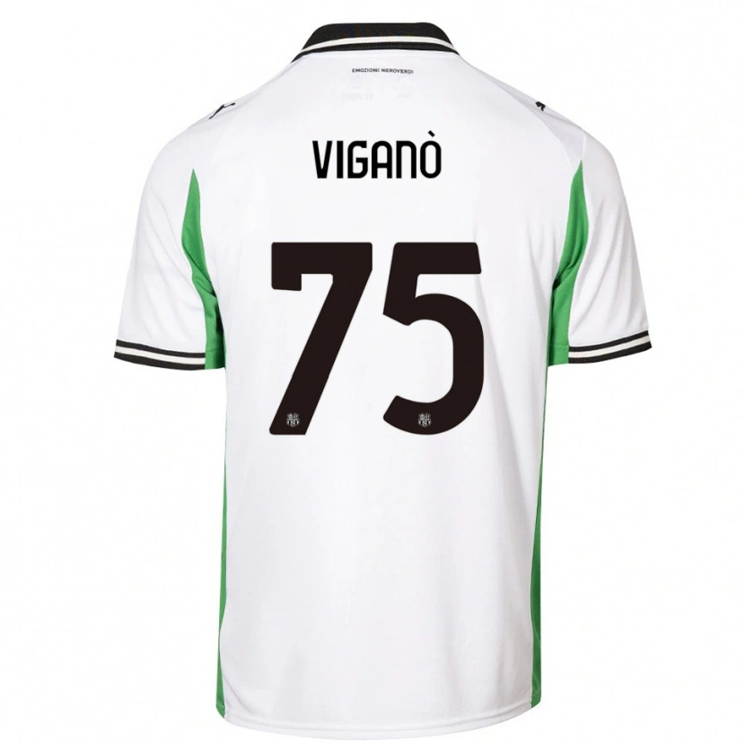 Danxen Women Lorenzo Viganò #75 White Green Black Away Jersey 2025/26 T-Shirt