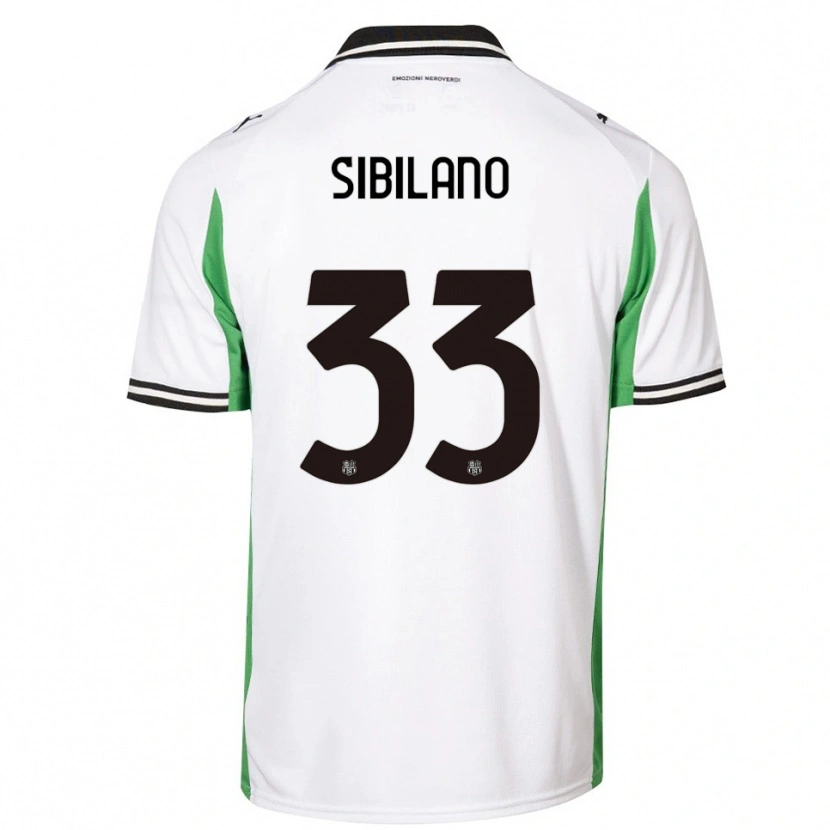 Danxen Women Alessio Sibilano #33 White Green Black Away Jersey 2025/26 T-Shirt
