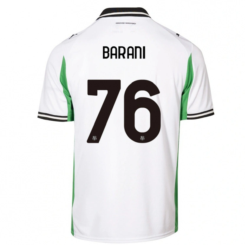 Danxen Women Luca Barani #76 White Green Black Away Jersey 2025/26 T-Shirt