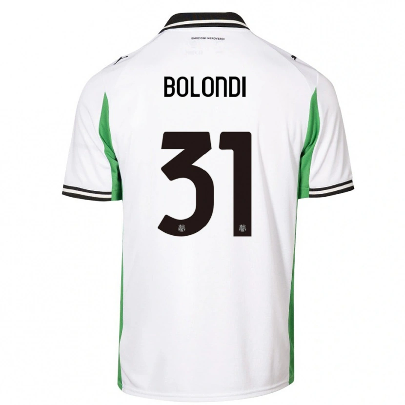 Danxen Women Francesco Bolondi #31 White Green Black Away Jersey 2025/26 T-Shirt