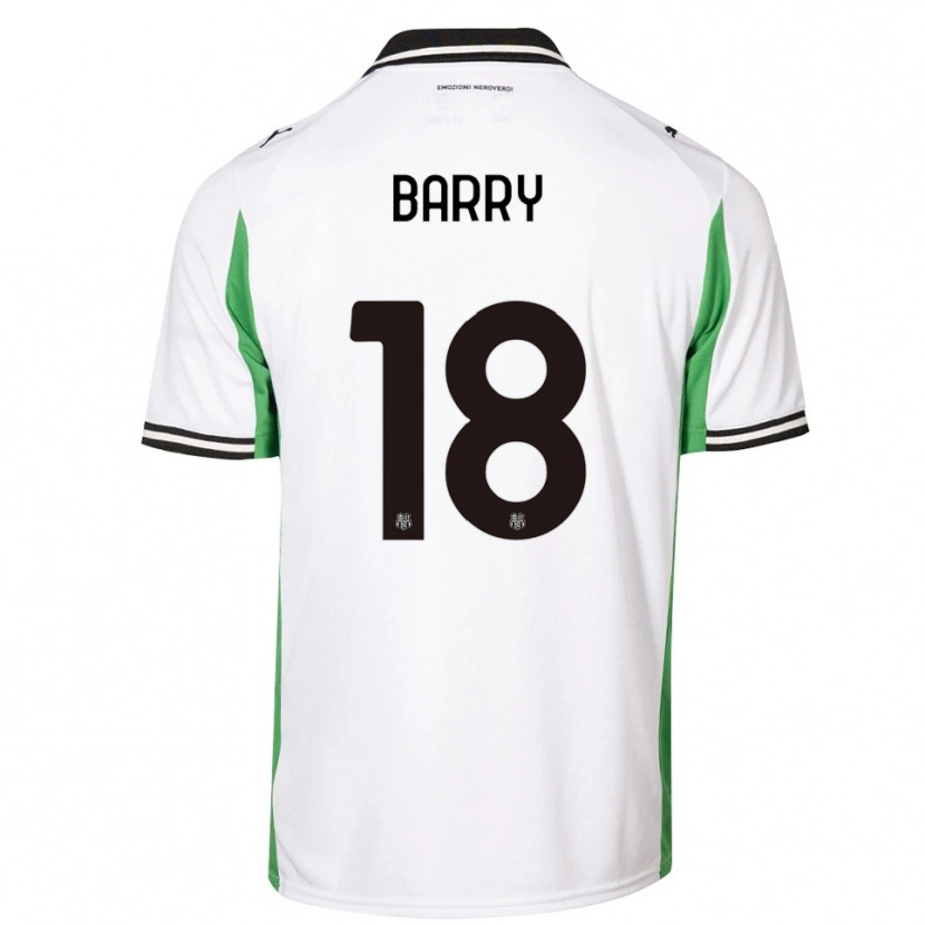 Danxen Women Omar Barry #18 White Green Black Away Jersey 2025/26 T-Shirt