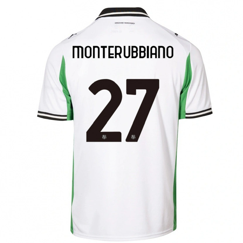 Danxen Women Valeria Monterubbiano #27 White Green Black Away Jersey 2025/26 T-Shirt