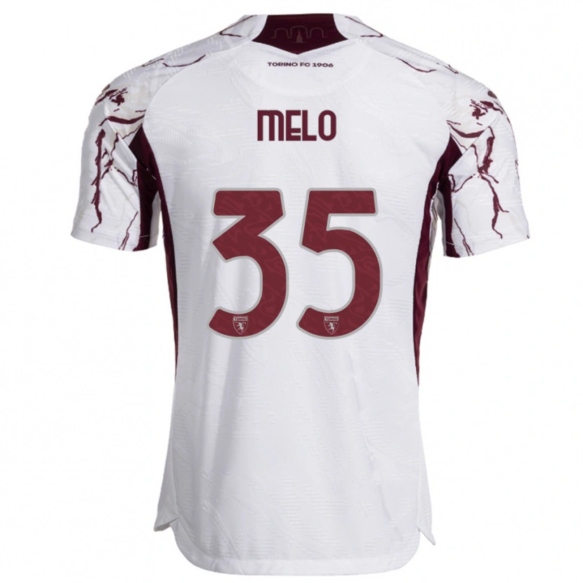 Danxen Women Rafael Melo #35 White Burgundy Away Jersey 2025/26 T-Shirt