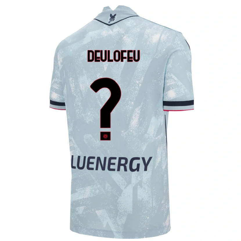 Danxen Women Gerard Deulofeu #0 Light Blue Black Away Jersey 2025/26 T-Shirt