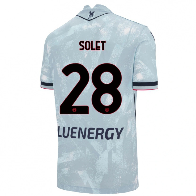 Danxen Women Oumar Solet #28 Light Blue Black Away Jersey 2025/26 T-Shirt