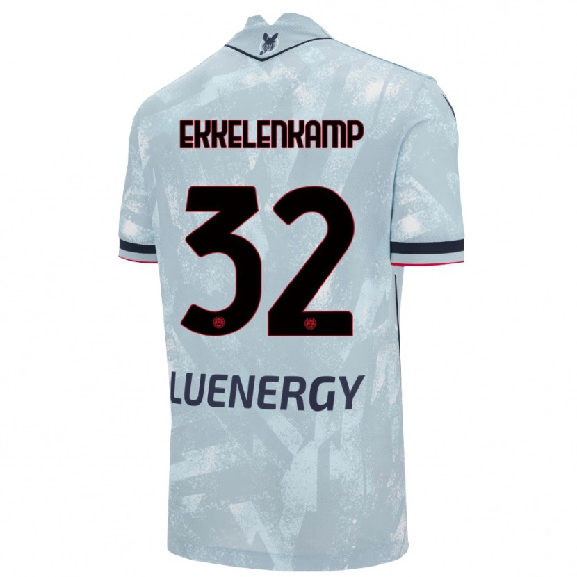 Danxen Women Jurgen Ekkelenkamp #32 Light Blue Black Away Jersey 2025/26 T-Shirt