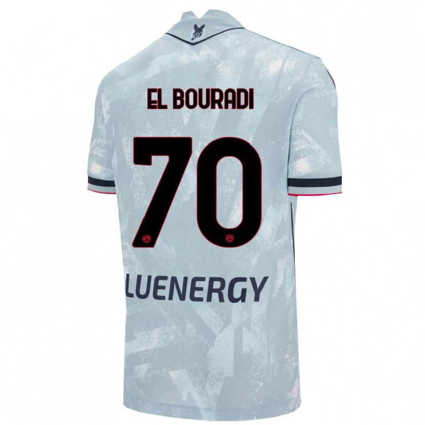 Danxen Women Walid El Bouradi #70 Light Blue Black Away Jersey 2025/26 T-Shirt