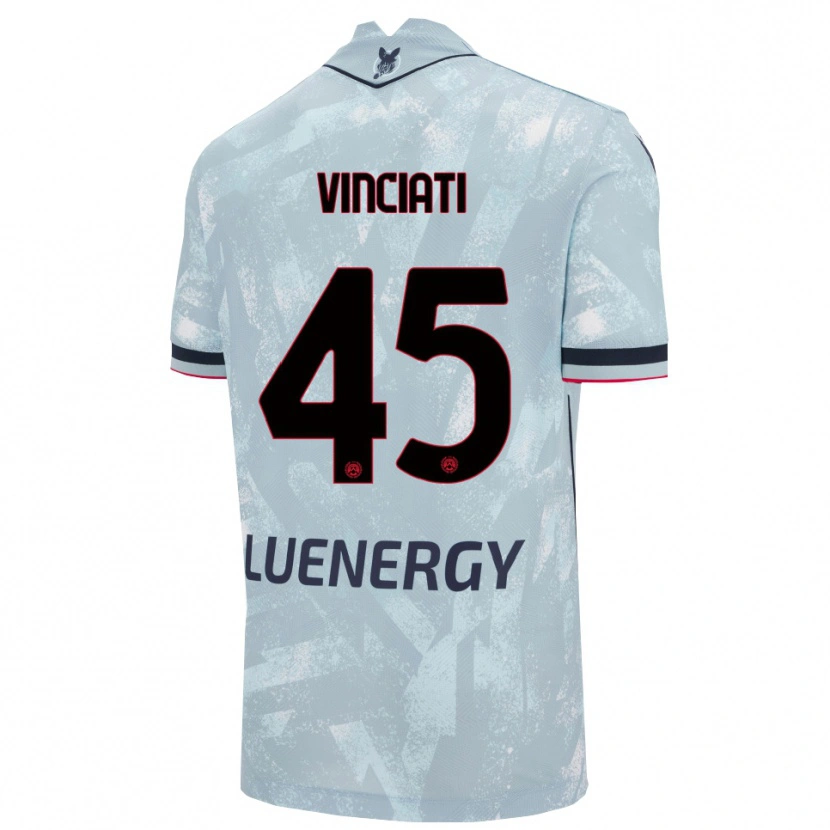 Danxen Women Giulio Vinciati #45 Light Blue Black Away Jersey 2025/26 T-Shirt