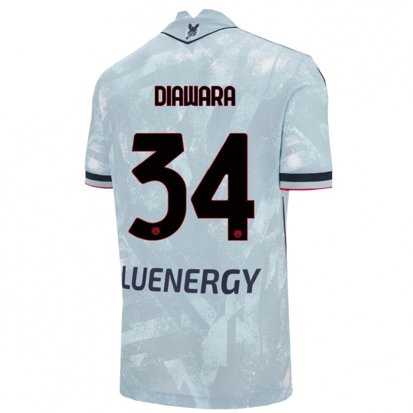 Danxen Women Sekou Diawara #34 Light Blue Black Away Jersey 2025/26 T-Shirt