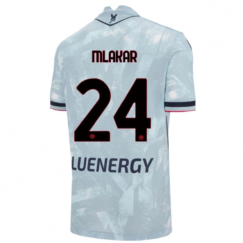Danxen Women Lorenzo Mlakar #24 Light Blue Black Away Jersey 2025/26 T-Shirt