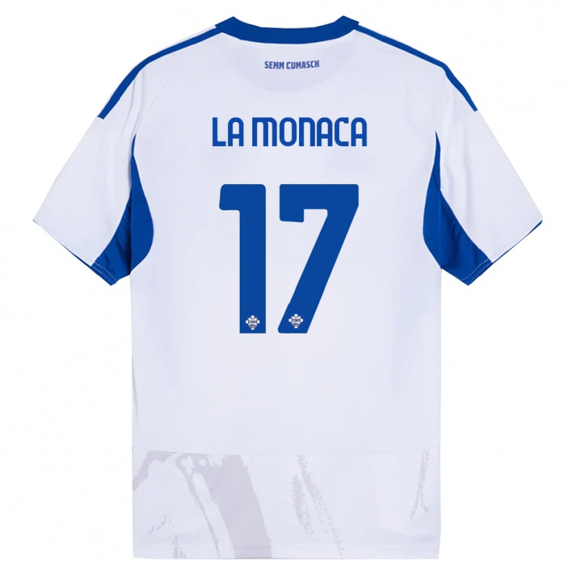 Danxen Women Michael La Monaca #17 White Blue Away Jersey 2025/26 T-Shirt