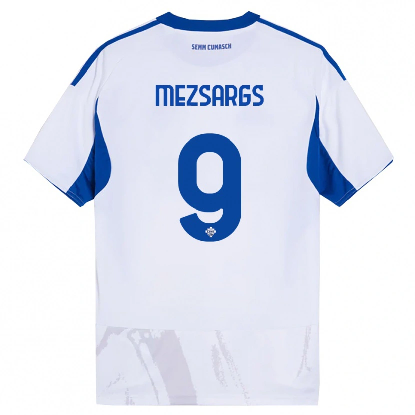 Danxen Women Kristians Mezsargs #9 White Blue Away Jersey 2025/26 T-Shirt