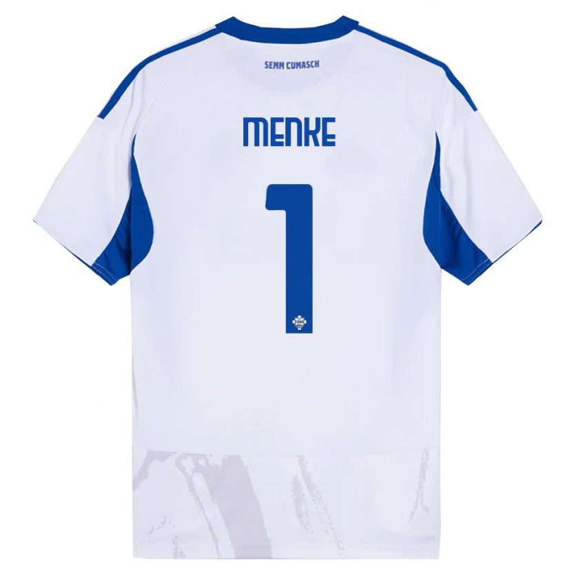 Danxen Women Henrique Menke #1 White Blue Away Jersey 2025/26 T-Shirt