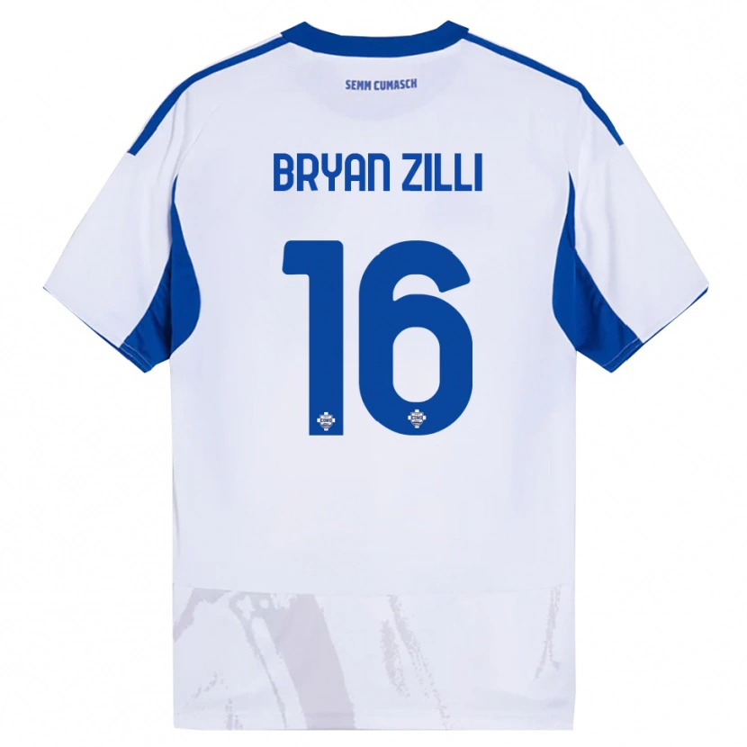 Danxen Women Rocco Bryan Zilli #16 White Blue Away Jersey 2025/26 T-Shirt
