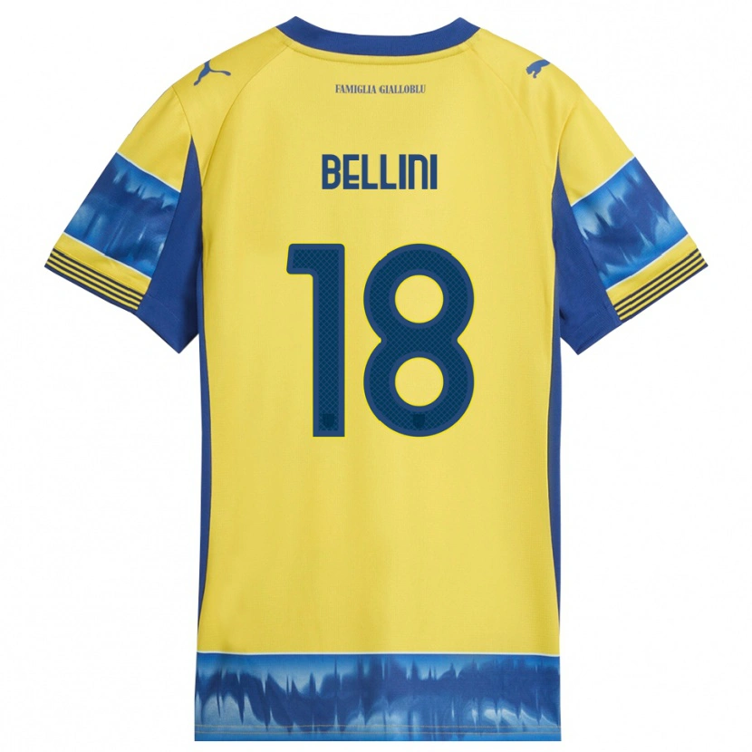 Danxen Women Gabriele Bellini #18 Yellow Blue Away Jersey 2025/26 T-Shirt