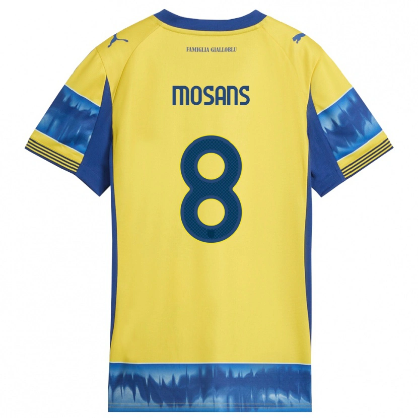 Danxen Women Kristaps Mosans #8 Yellow Blue Away Jersey 2025/26 T-Shirt