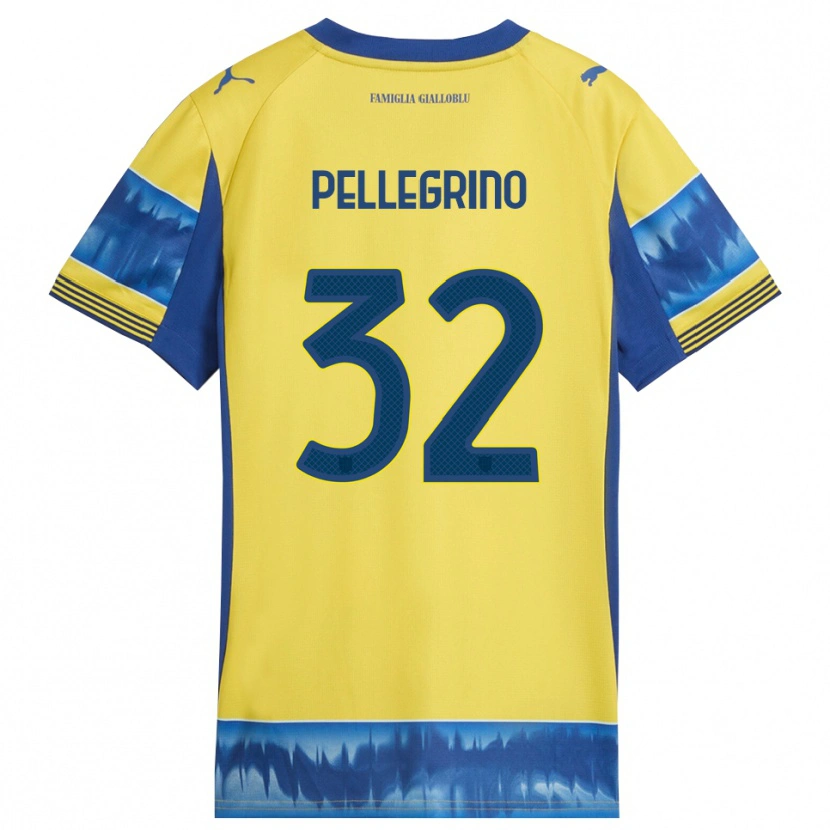 Danxen Women Mateo Pellegrino #32 Yellow Blue Away Jersey 2025/26 T-Shirt