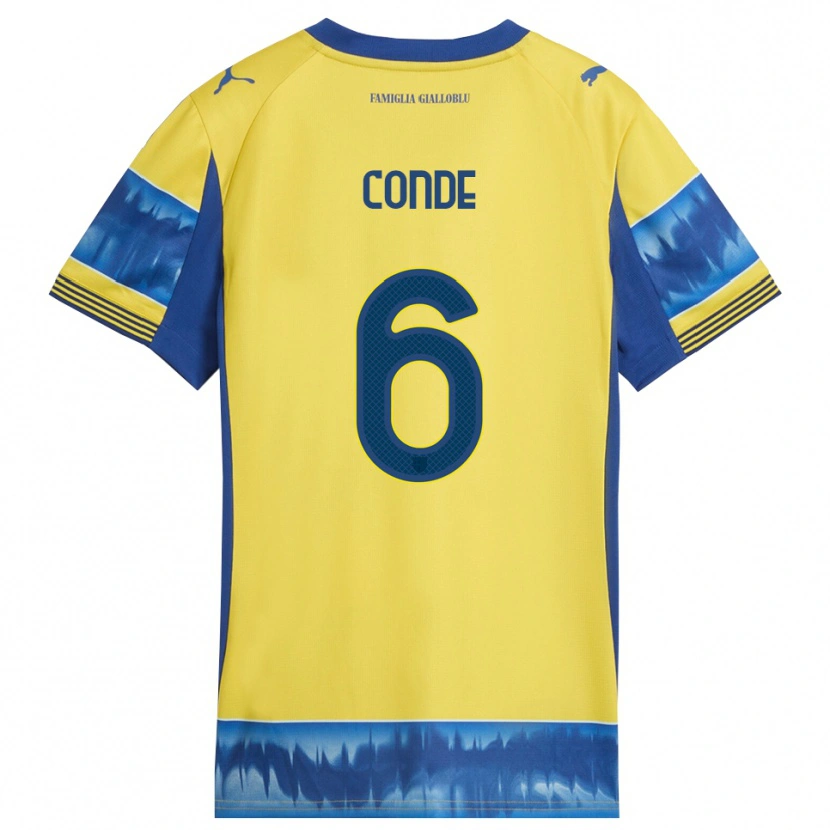 Danxen Women Bernardo Conde #6 Yellow Blue Away Jersey 2025/26 T-Shirt