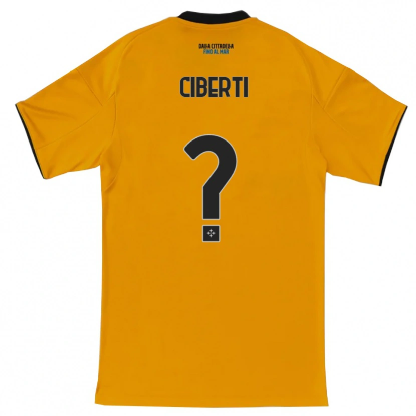 Danxen Women Martino Ciberti #0 Orange Blue Away Jersey 2025/26 T-Shirt
