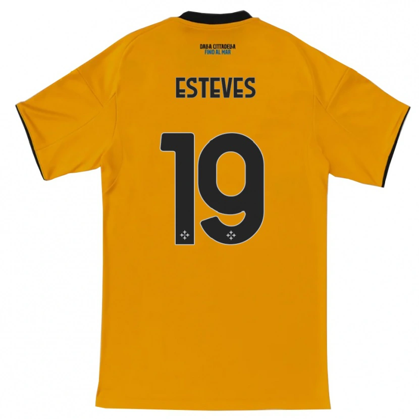 Danxen Women Tomás Esteves #19 Orange Blue Away Jersey 2025/26 T-Shirt