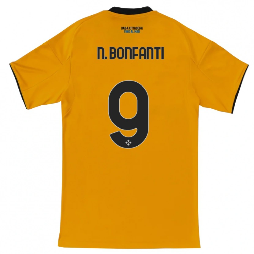 Danxen Women Nicholas Bonfanti #9 Orange Blue Away Jersey 2025/26 T-Shirt