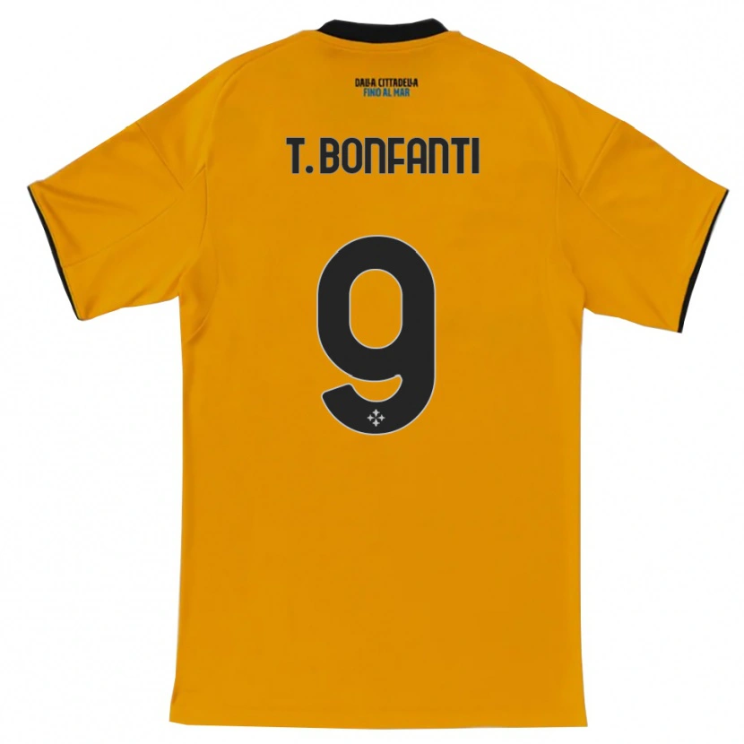 Danxen Women Thomas Bonfanti #9 Orange Blue Away Jersey 2025/26 T-Shirt