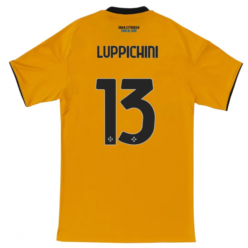 Danxen Women Matteo Luppichini #13 Orange Blue Away Jersey 2025/26 T-Shirt