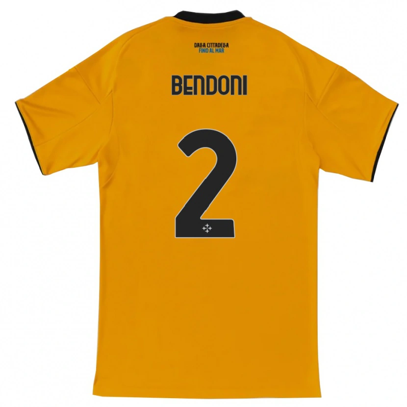 Danxen Women Marco Bendoni #2 Orange Blue Away Jersey 2025/26 T-Shirt