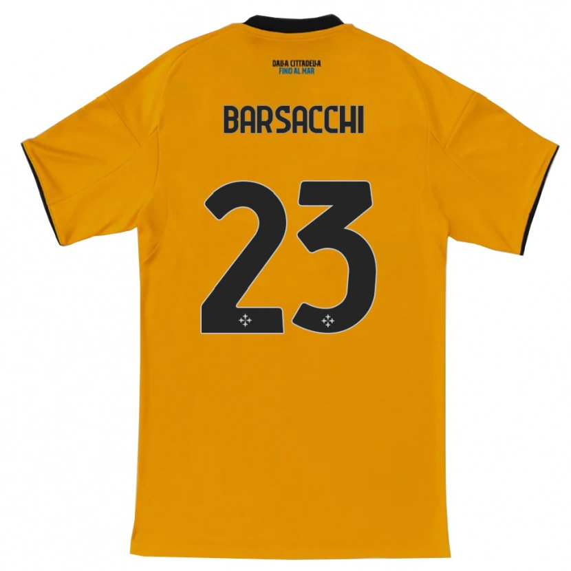 Danxen Women Cristian Barsacchi #23 Orange Blue Away Jersey 2025/26 T-Shirt