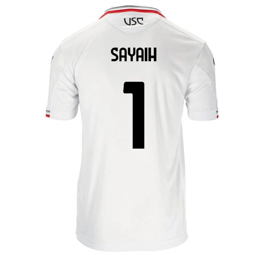 Danxen Women Ilyas Sayaih #1 White Red Away Jersey 2025/26 T-Shirt