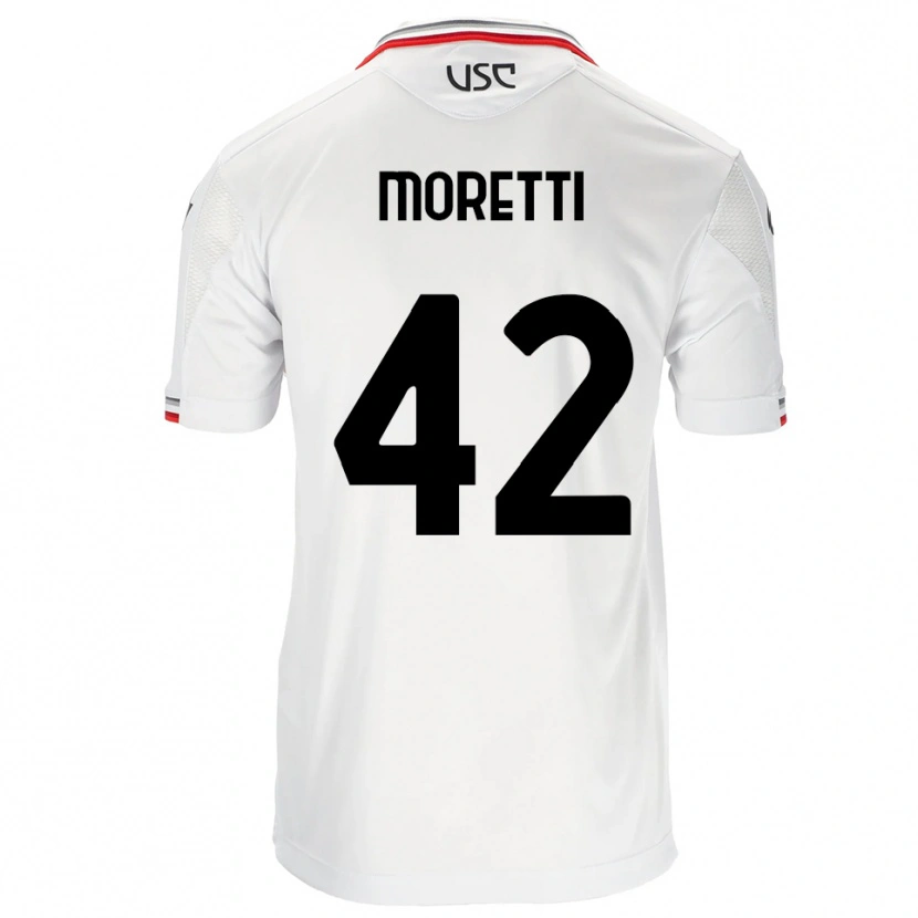 Danxen Women Lorenzo Moretti #42 White Red Away Jersey 2025/26 T-Shirt