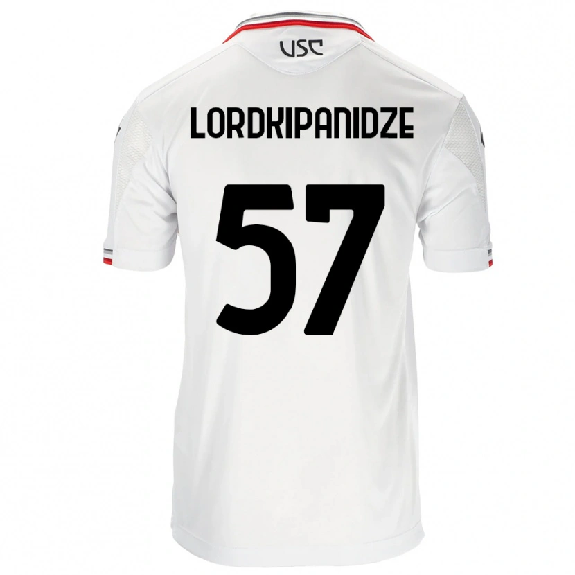 Danxen Women Dachi Lordkipanidze #57 White Red Away Jersey 2025/26 T-Shirt