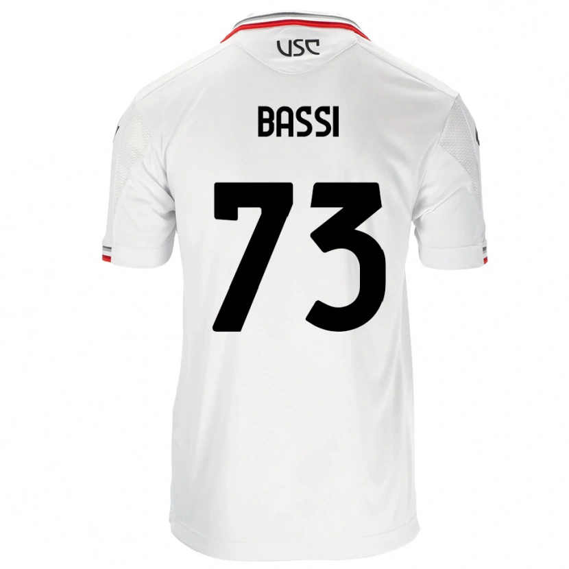 Danxen Women Emanuele Bassi #73 White Red Away Jersey 2025/26 T-Shirt