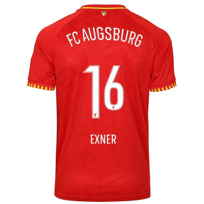Danxen Women Ben Exner #16 Red Yellow Away Jersey 2025/26 T-Shirt