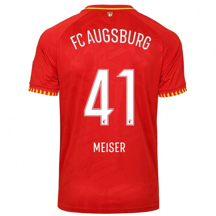 Danxen Women Felix Meiser #41 Red Yellow Away Jersey 2025/26 T-Shirt