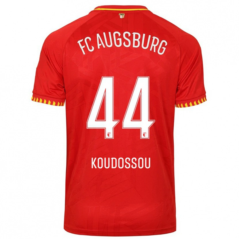 Danxen Women Henri Koudossou #44 Red Yellow Away Jersey 2025/26 T-Shirt