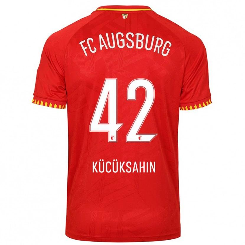 Danxen Women Mahmut Kücüksahin #42 Red Yellow Away Jersey 2025/26 T-Shirt