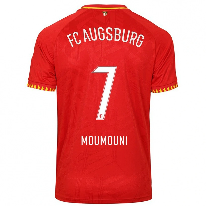 Danxen Women Faris Moumouni #7 Red Yellow Away Jersey 2025/26 T-Shirt