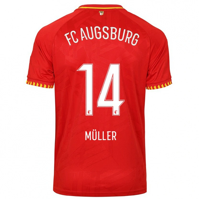 Danxen Women Mato Müller #14 Red Yellow Away Jersey 2025/26 T-Shirt