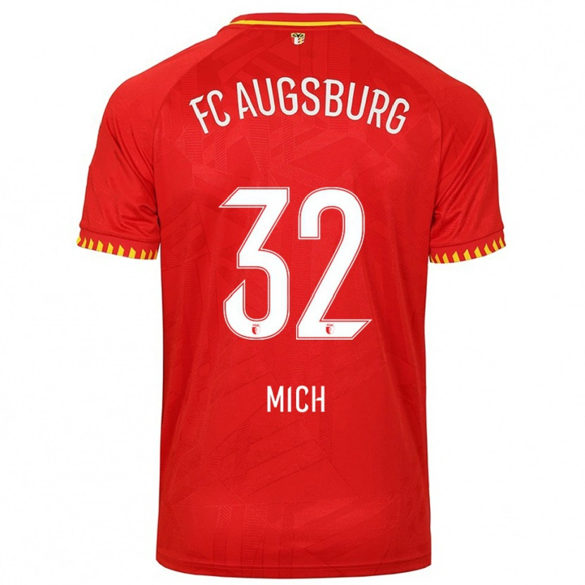 Danxen Women Fabian Mich #32 Red Yellow Away Jersey 2025/26 T-Shirt