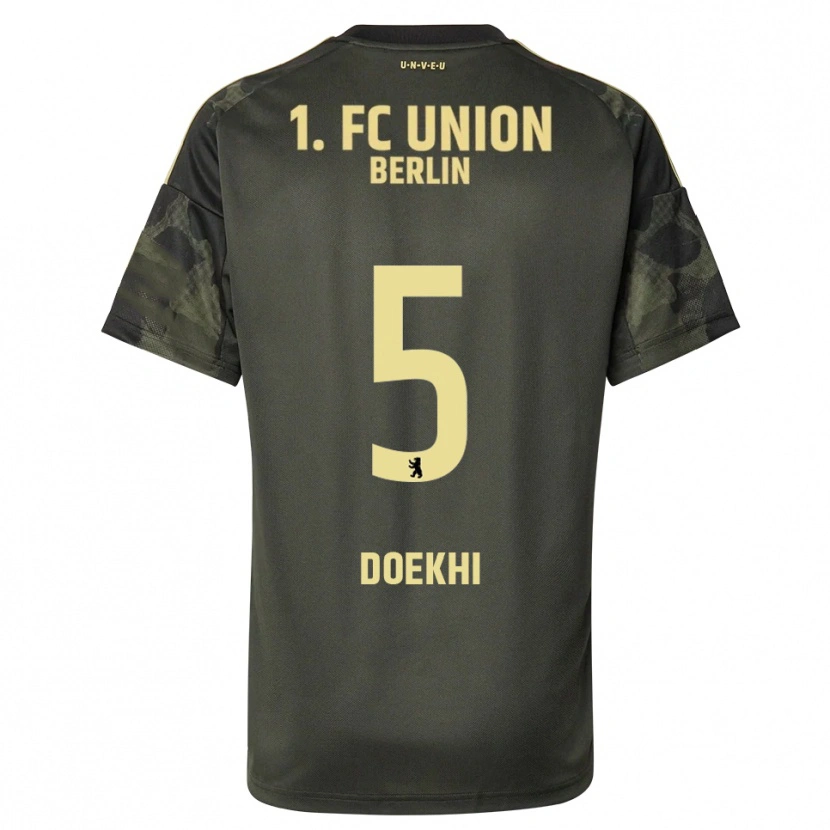 Danxen Women Danilho Doekhi #5 Dark Green Black Away Jersey 2025/26 T-Shirt