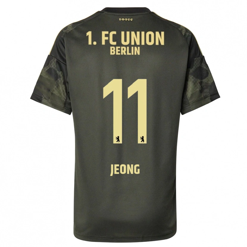 Danxen Women Woo-Yeong Jeong #11 Dark Green Black Away Jersey 2025/26 T-Shirt