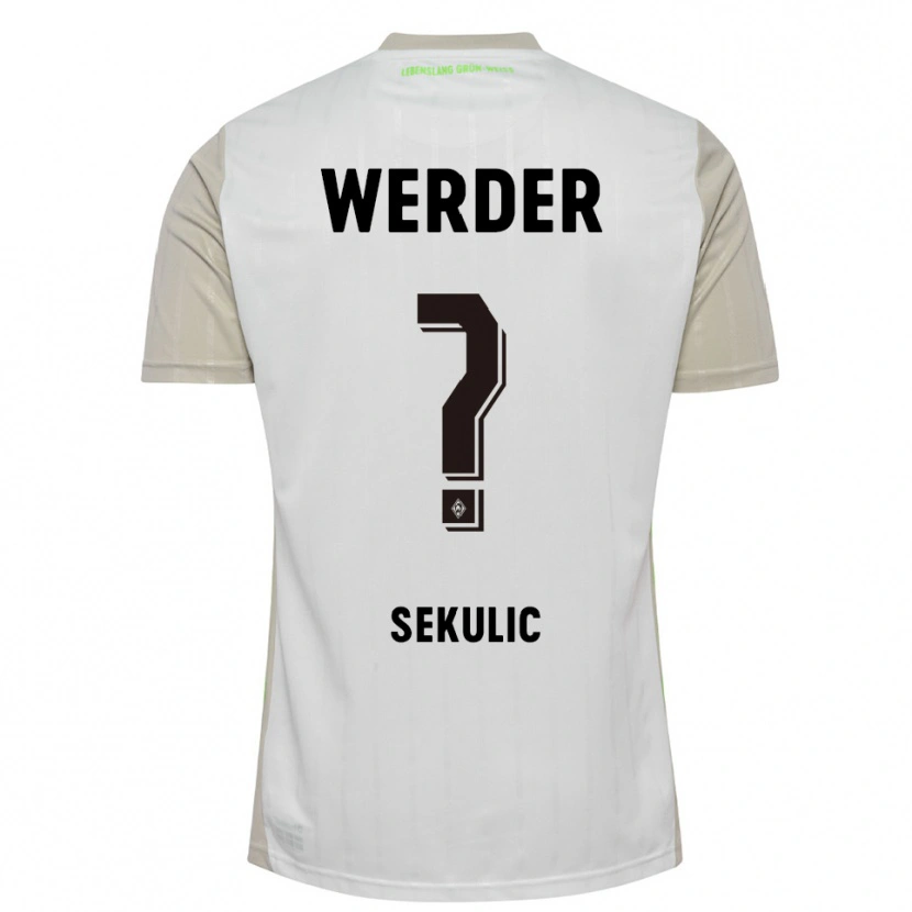 Danxen Women Vid Sekulic #0 White Black Away Jersey 2025/26 T-Shirt